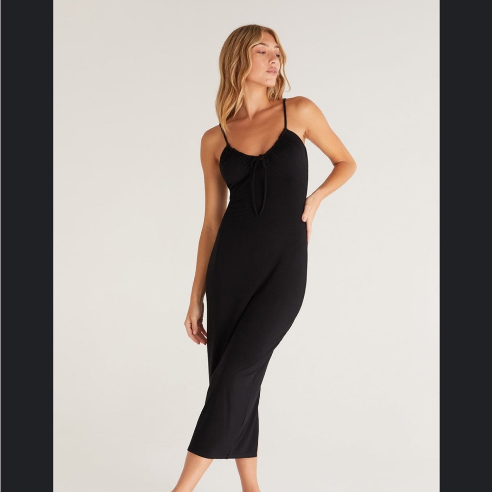 Z Supply Melinda Midi dress black size small